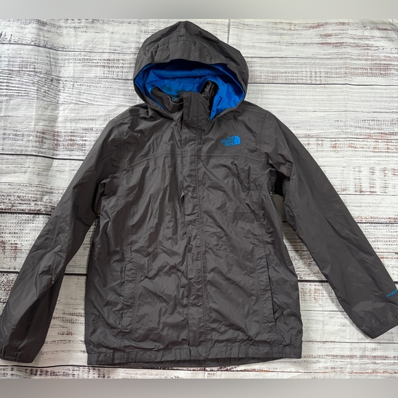 The North Face Other - The North Face Hyvent Gray Boys Zip Up Windbreaker Rain Jacket XL 18/20 youth